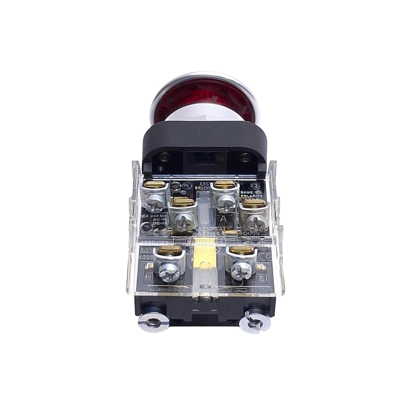 Used Allen Bradley 800T-FXQH2RA1 Push/Pull E-Stop Switch, ø30mm, 1NCLB 1NO & 1NC
