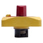 Used Allen Bradley 194R-HS1E Rotary Disconnect Switch Handle, Red/Yellow, ON-OFF, 90°