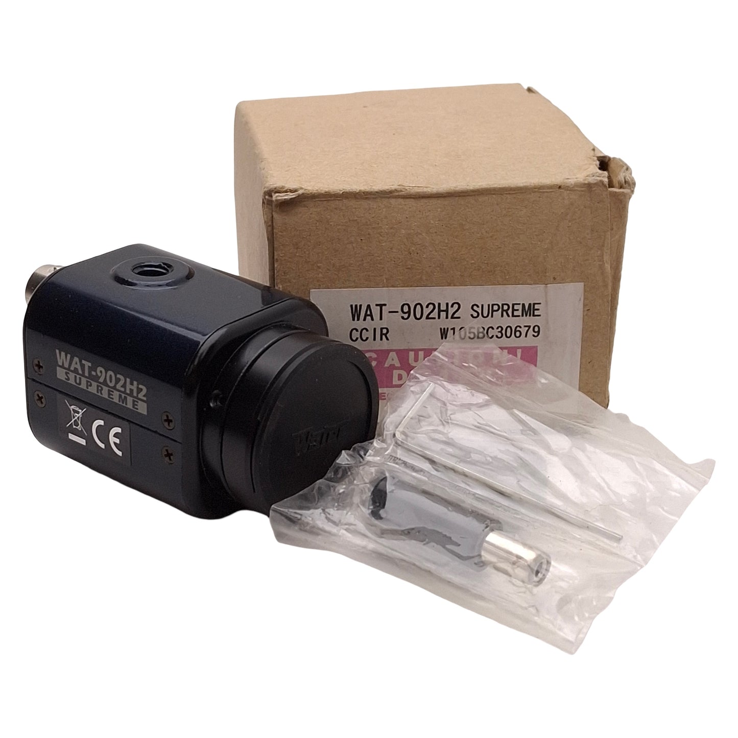 New Watec WAT-902H2 CCIR Supreme High Sensitivity Camera, 1/2in CCD, BNC, CS-Mount