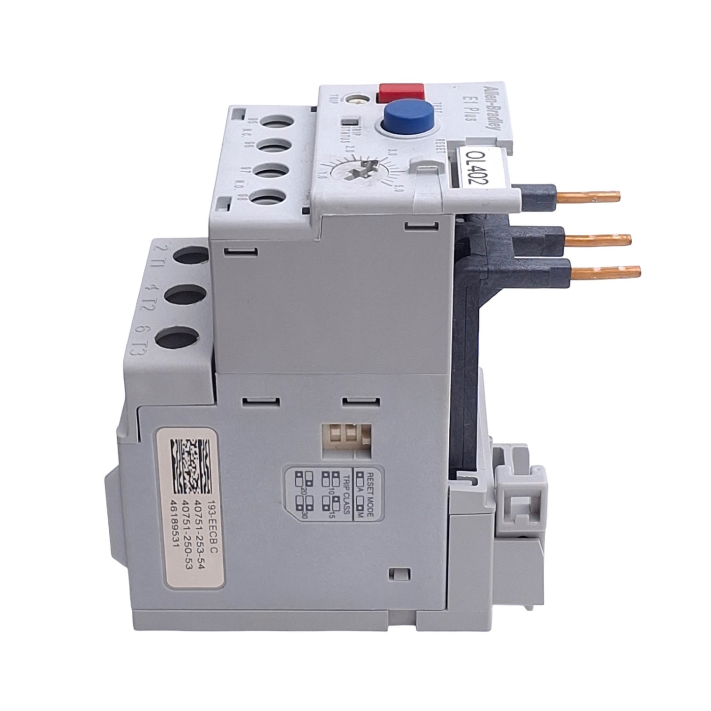 Used Allen Bradley 193-EECB Solid State Overload Relay 1.0-5.0A, 3-Phase, 600VAC