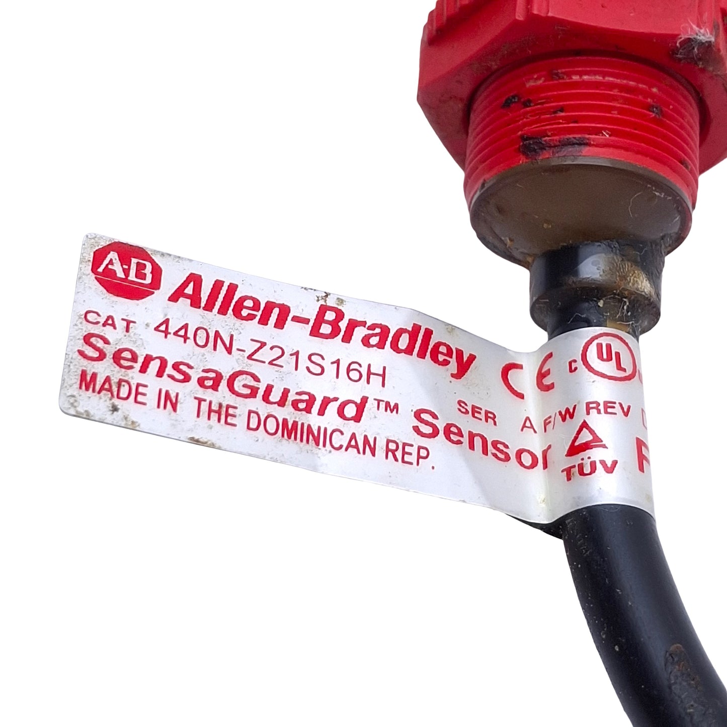 Used Allen Bradley 440N-Z21S16H SensaGuard RFID Safety Sensor Switch w/ Actuator