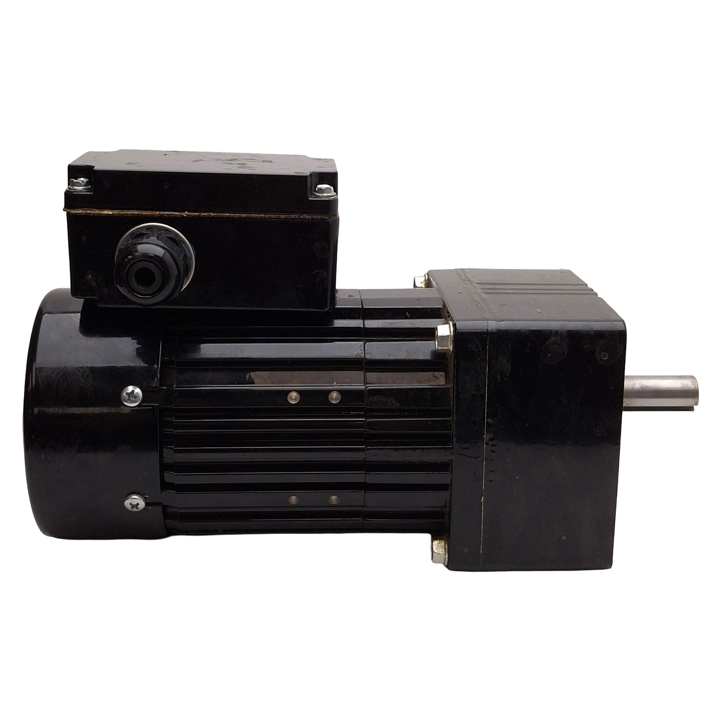 Used Bodine 34R6BFCI-WX4 AC Gearmotor, 172.1:1, 1/7HP, ø5/8in Shaft, 9.9rpm, 115VAC