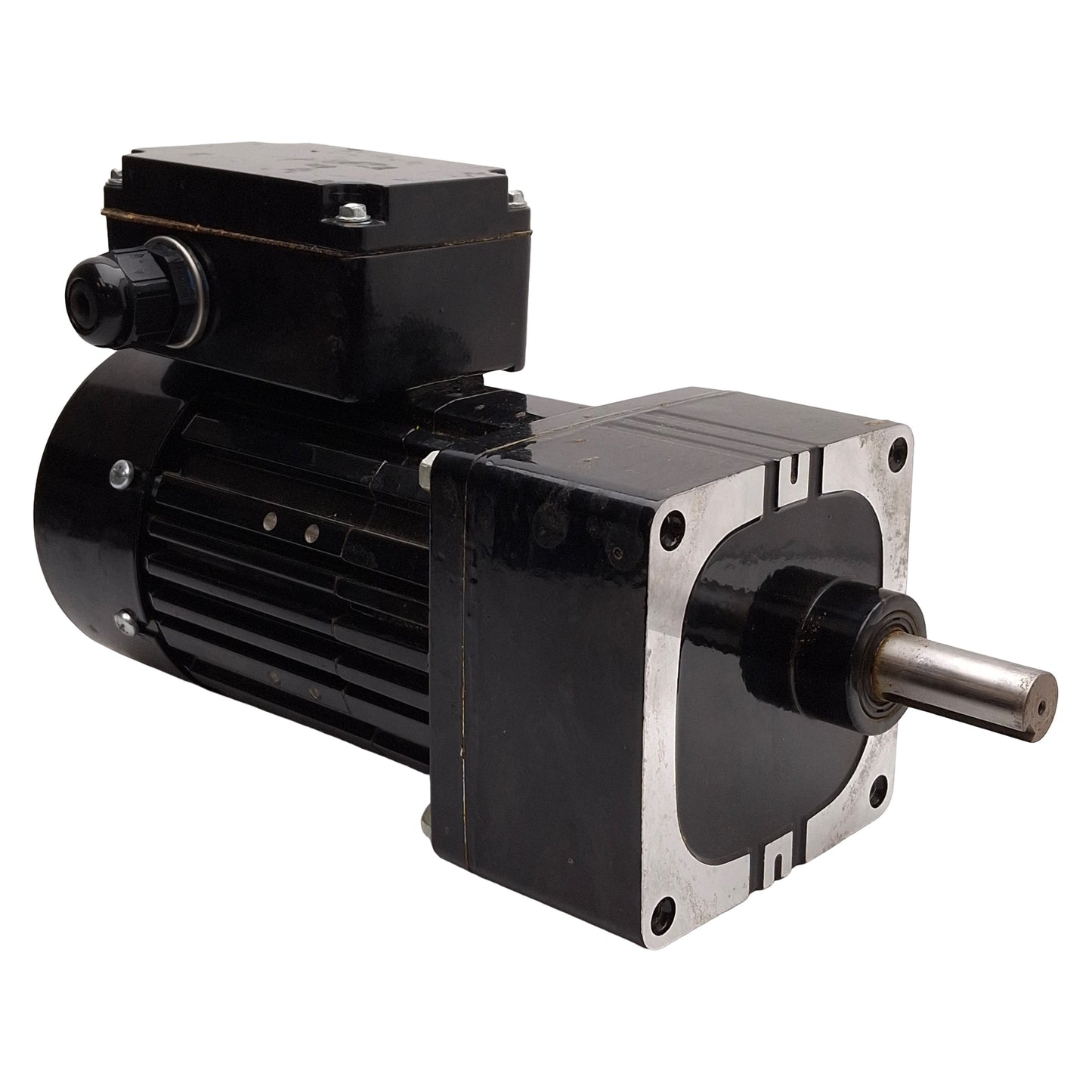 Used Bodine 34R6BFCI-WX4 AC Gearmotor, 172.1:1, 1/7HP, ø5/8in Shaft, 9.9rpm, 115VAC
