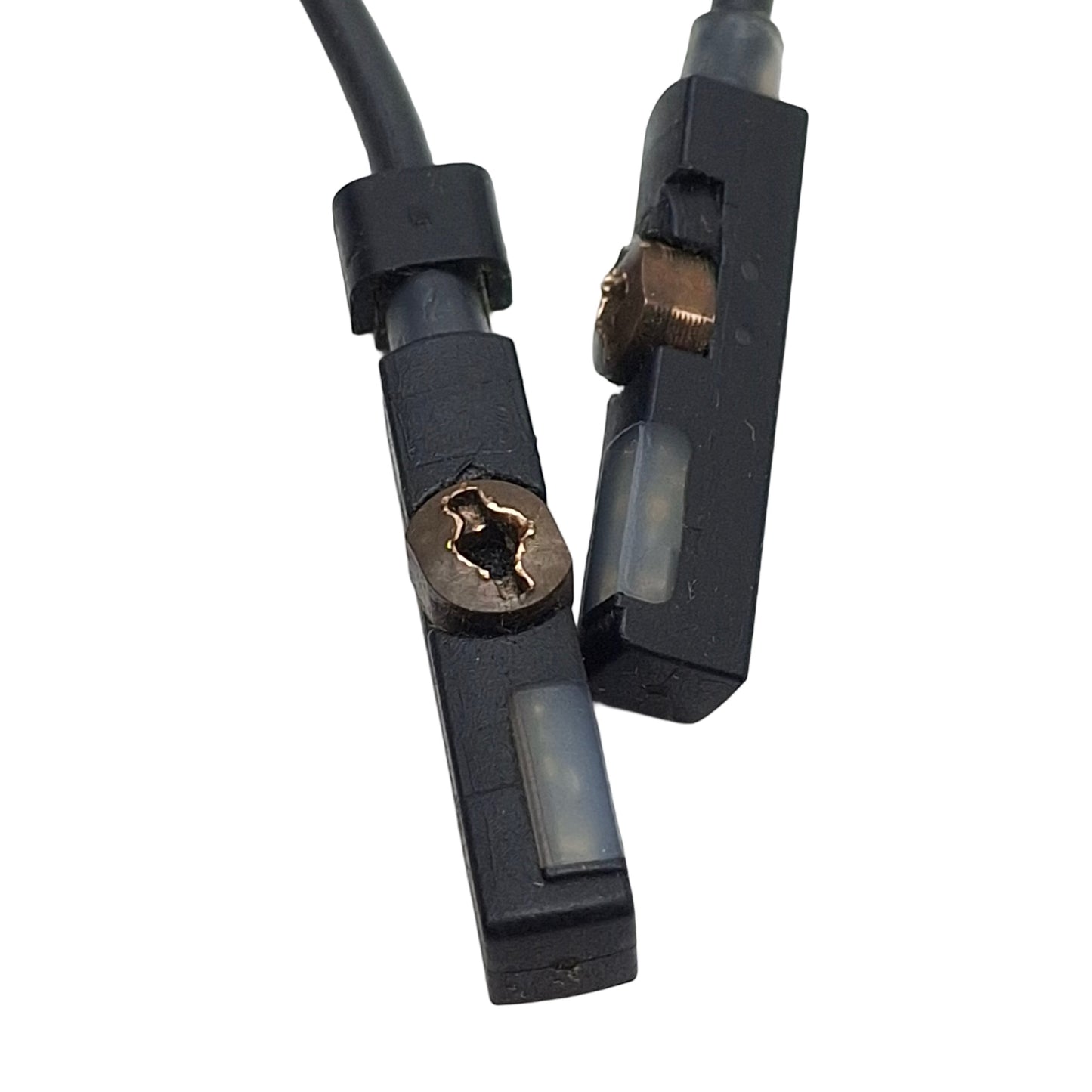 Used Balluff BMF00C9 2-Head Magnetic Field Sensor, PNP NO, 10-30VDC, 4-Pin M12 Male