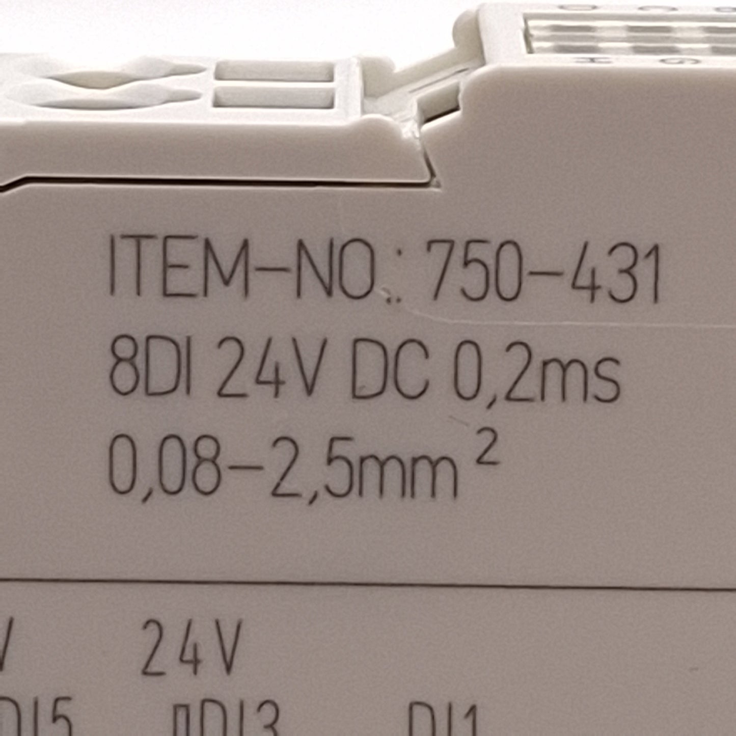 Used Lot of 2 Wago 750-431 PLC Digital Input Module, 8-Channel, 0.2ms Filter, 24VDC