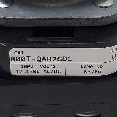 Used Allen Bradley 800T-QAH2GD1 Green Illuminated Momentary Push Button, ø30mm, 1N.O.