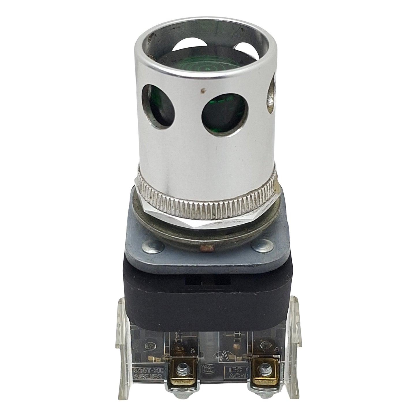 Used Allen Bradley 800T-QAH2GD1 Green Illuminated Momentary Push Button, ø30mm, 1N.O.