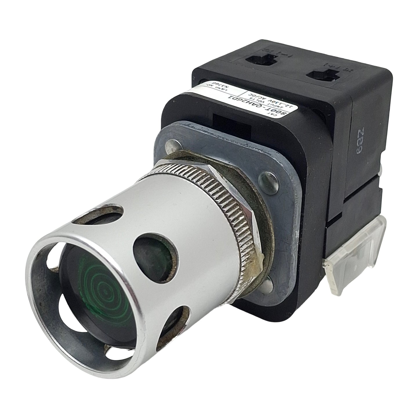 Used Allen Bradley 800T-QAH2GD1 Green Illuminated Momentary Push Button, ø30mm, 1N.O.