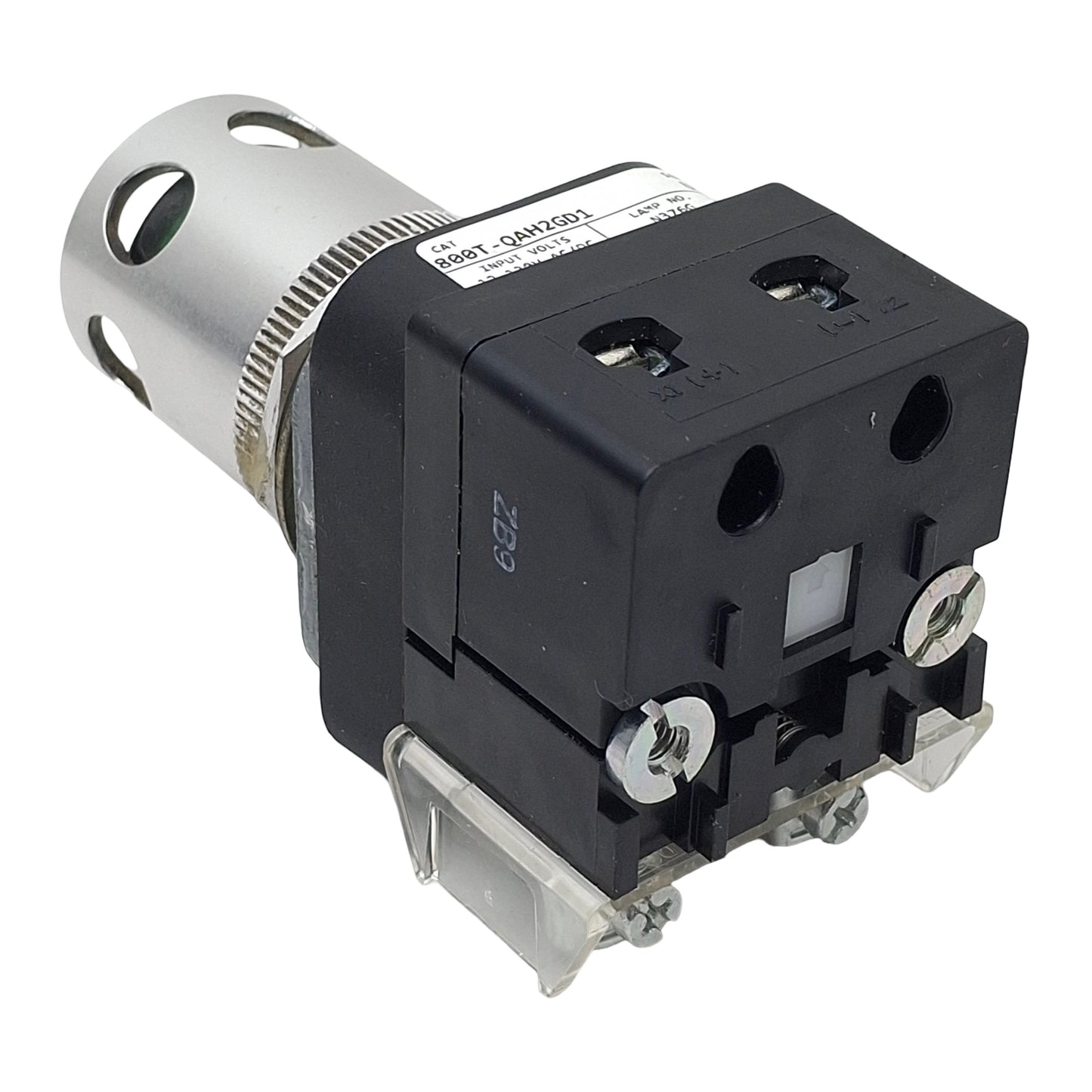 Used Allen Bradley 800T-QAH2GD1 Green Illuminated Momentary Push Button, ø30mm, 1N.O.