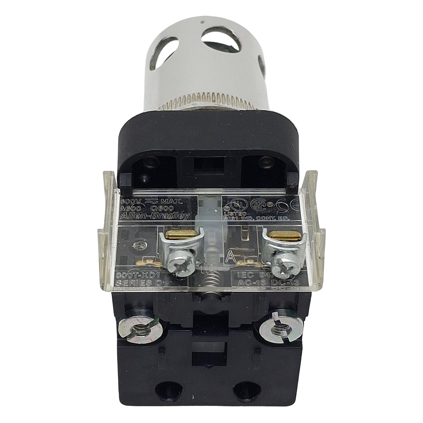 Used Allen Bradley 800T-QAH2GD1 Green Illuminated Momentary Push Button, ø30mm, 1N.O.