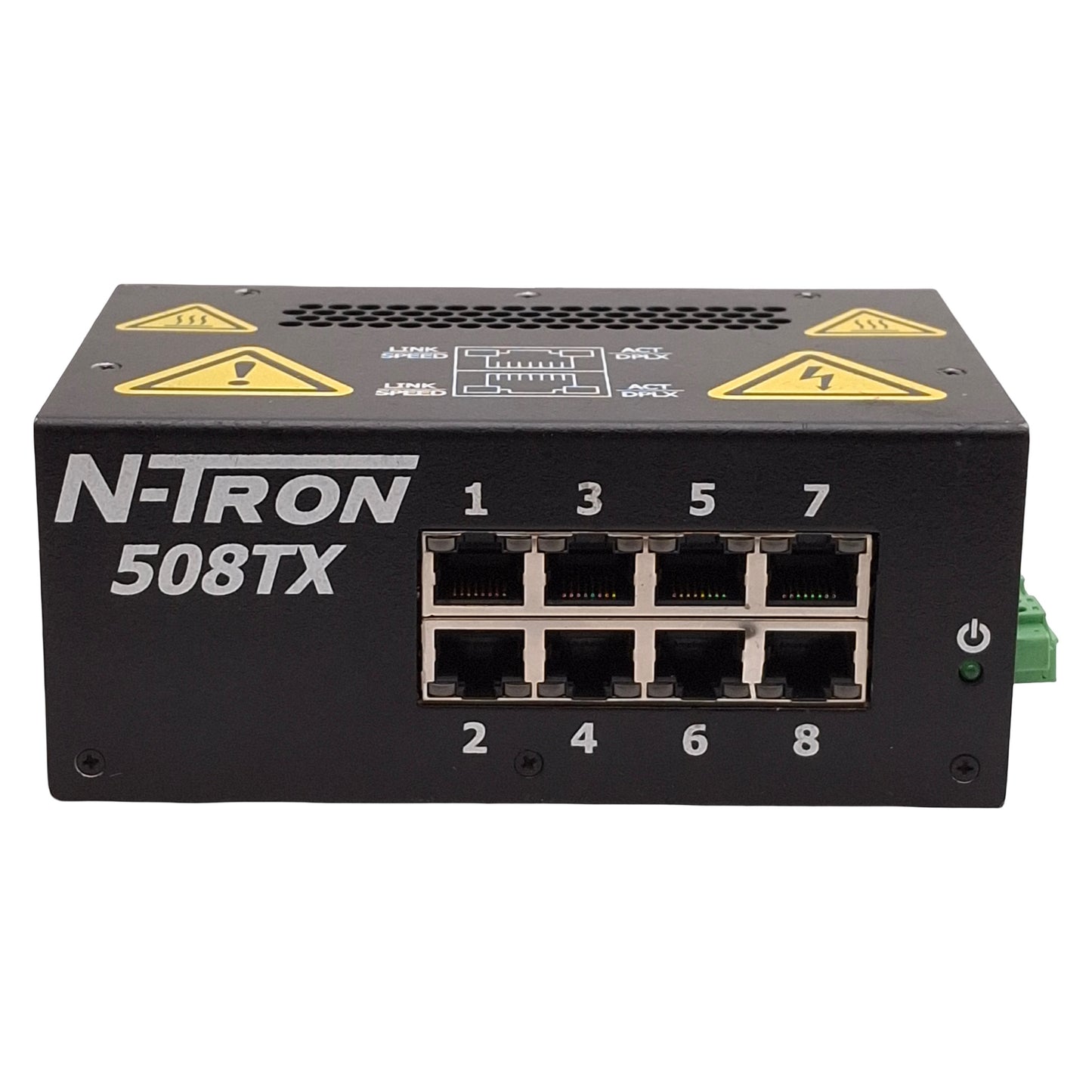 Used N-Tron 508TX Unmanaged Industrial Ethernet Switch, 8-Port, RJ45, 10-30VDC