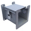 Used Hoffman F44L06 Lay-In Wireway Hinged Cover 4"x 4", 6" Length, Steel, NEMA 12