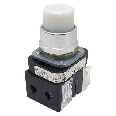 Used Allen Bradley 800T-QBH2W White Illuminated Momentary Push Button, ø30mm, 1NO/1NC
