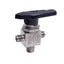 Used Swagelok SS-43XS4-S4-M4 Instrument Ball Valve, 3-Way, 1/4in Swagelok To NPT