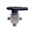 Used Swagelok SS-43XS4-S4-M4 Instrument Ball Valve, 3-Way, 1/4in Swagelok To NPT