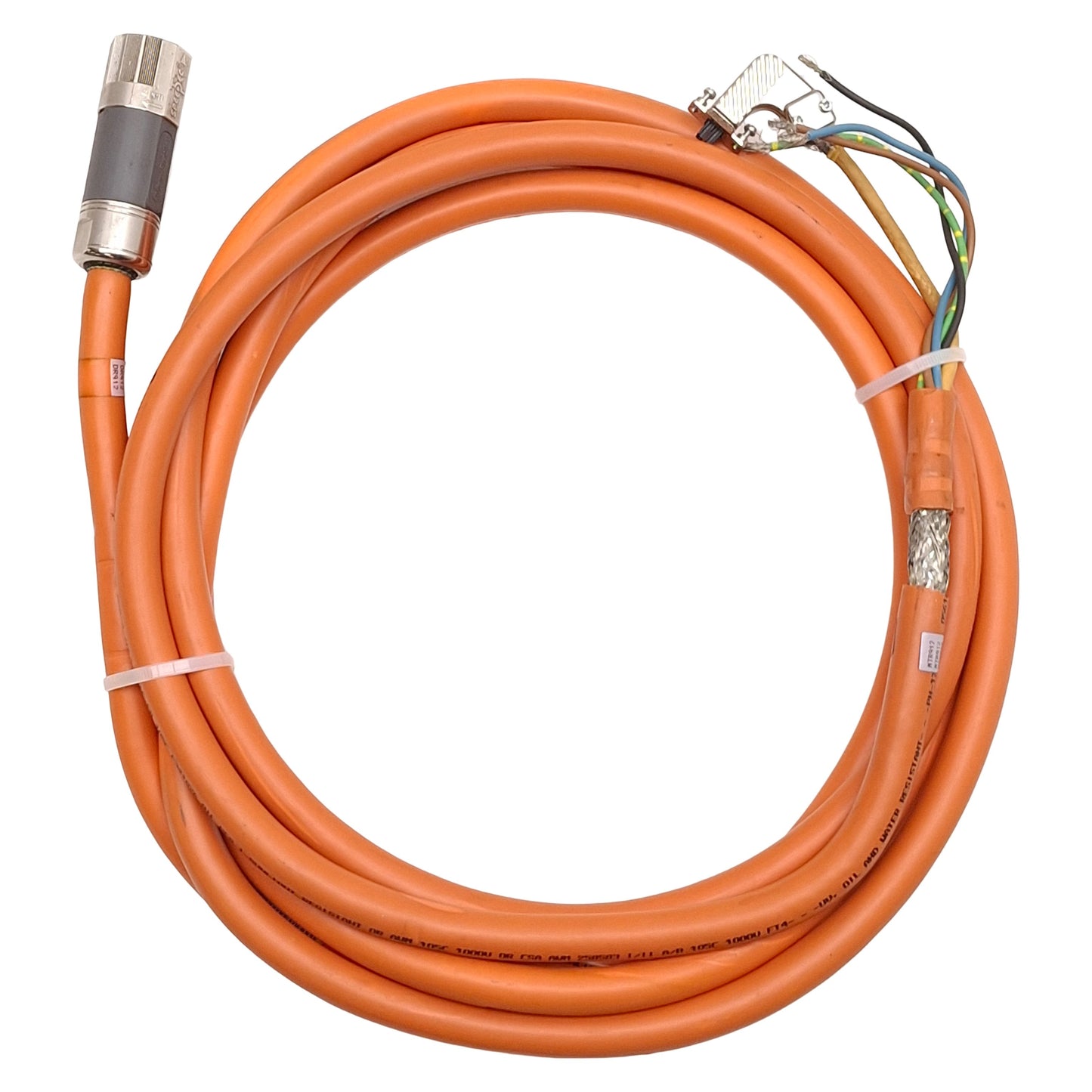 Used Allen Bradley 2090-CSWM1DF-14AA12 Kinetix Single Motor Power/Feedback Cable, 5m