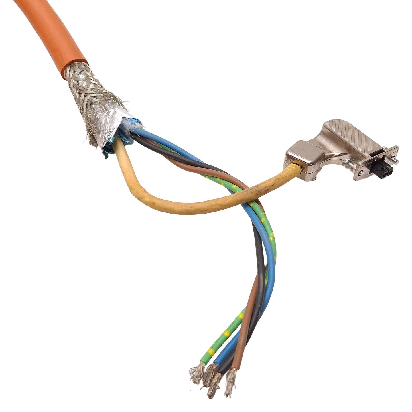 Used Allen Bradley 2090-CSWM1DF-14AA12 Kinetix Single Motor Power/Feedback Cable, 12m