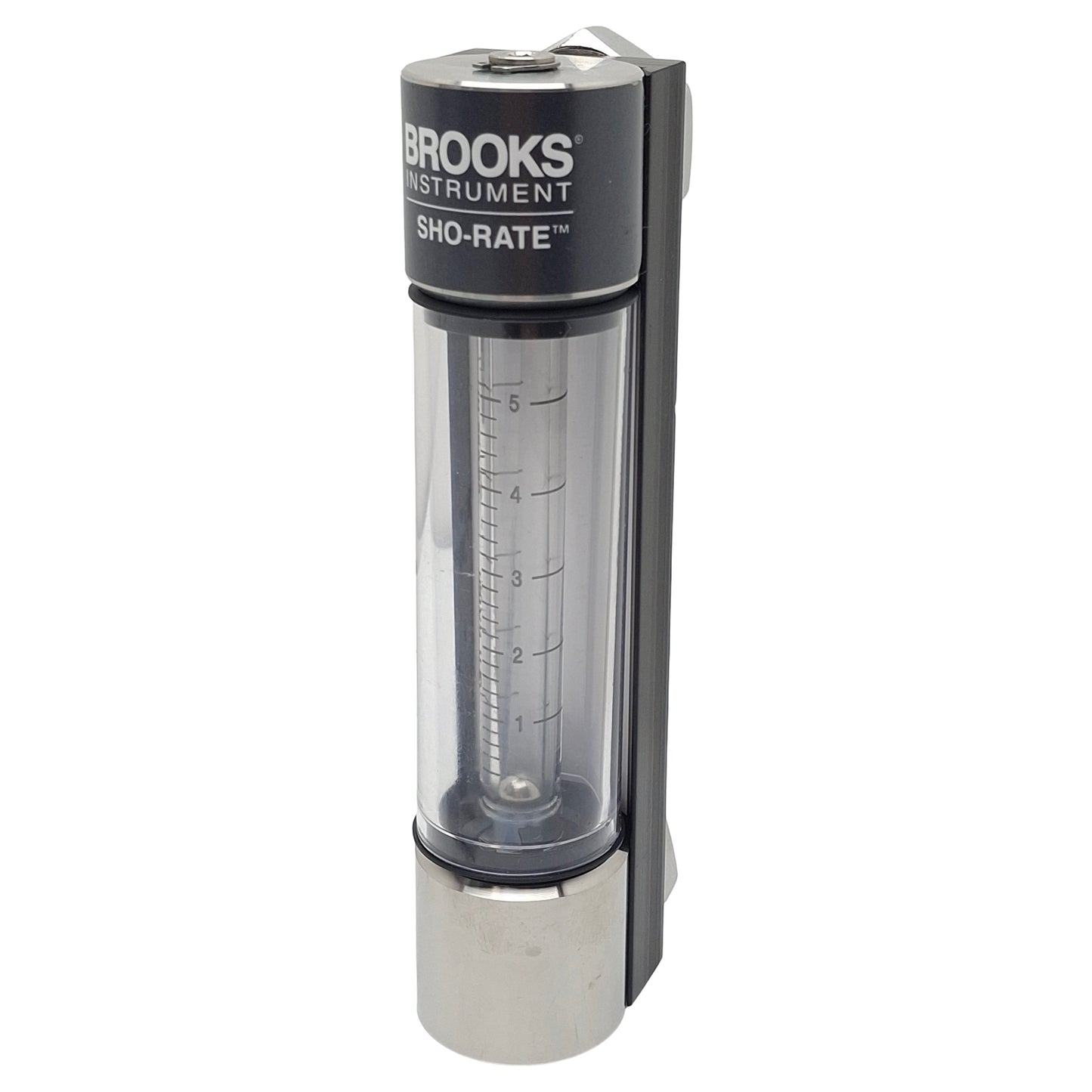 New Brooks Instruments 1250AD6073WGQNV Glass Flometer, 1-5GPH H2O, 200psi, 1/8in NPT