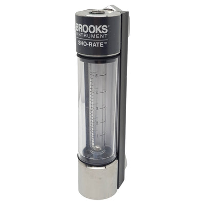 New Brooks Instruments 1250AD6073WGQNV Glass Flometer, 1-5GPH H2O, 200psi, 1/8in NPT