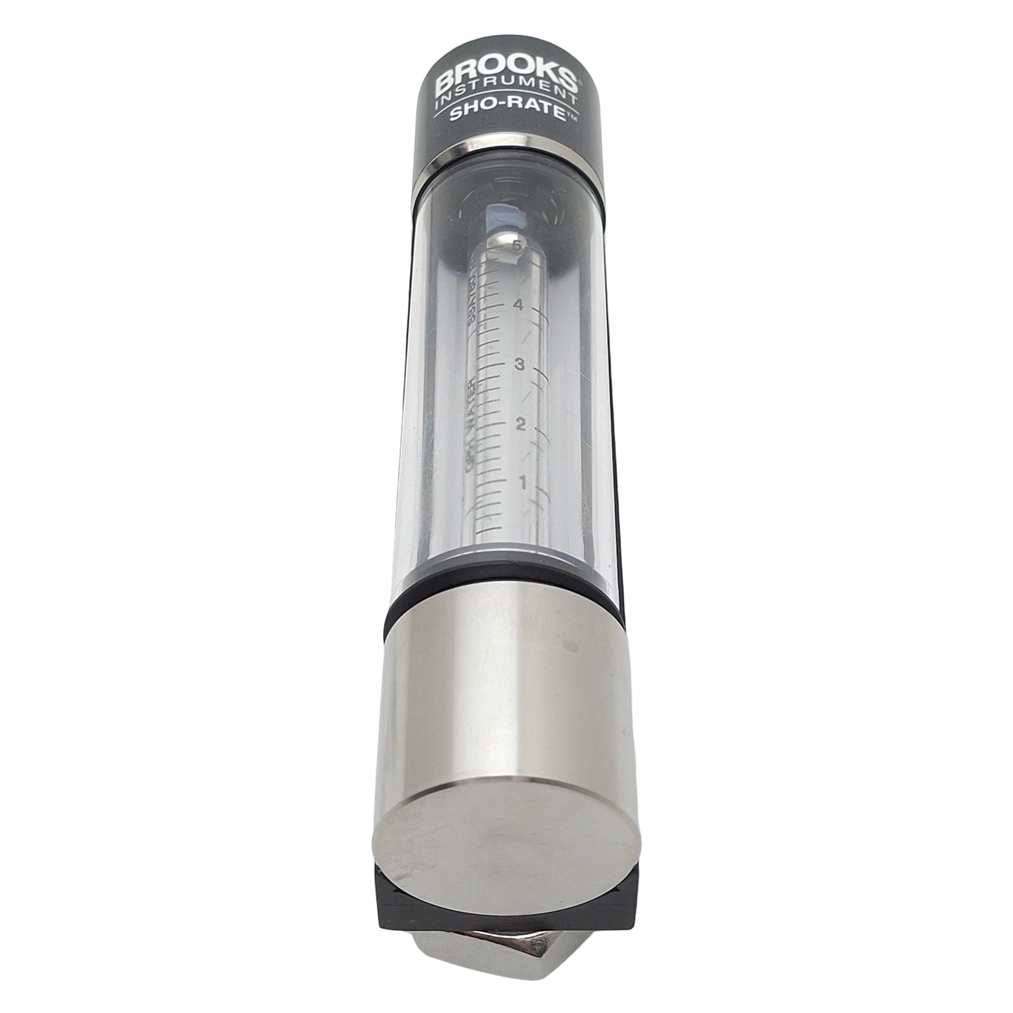 New Brooks Instruments 1250AD6073WGQNV Glass Flometer, 1-5GPH H2O, 200psi, 1/8in NPT
