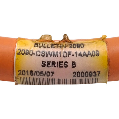 Used Allen Bradley 2090-CSWM1DF-14AA09 Kinetix Single Motor Power/Feedback Cable, 4m