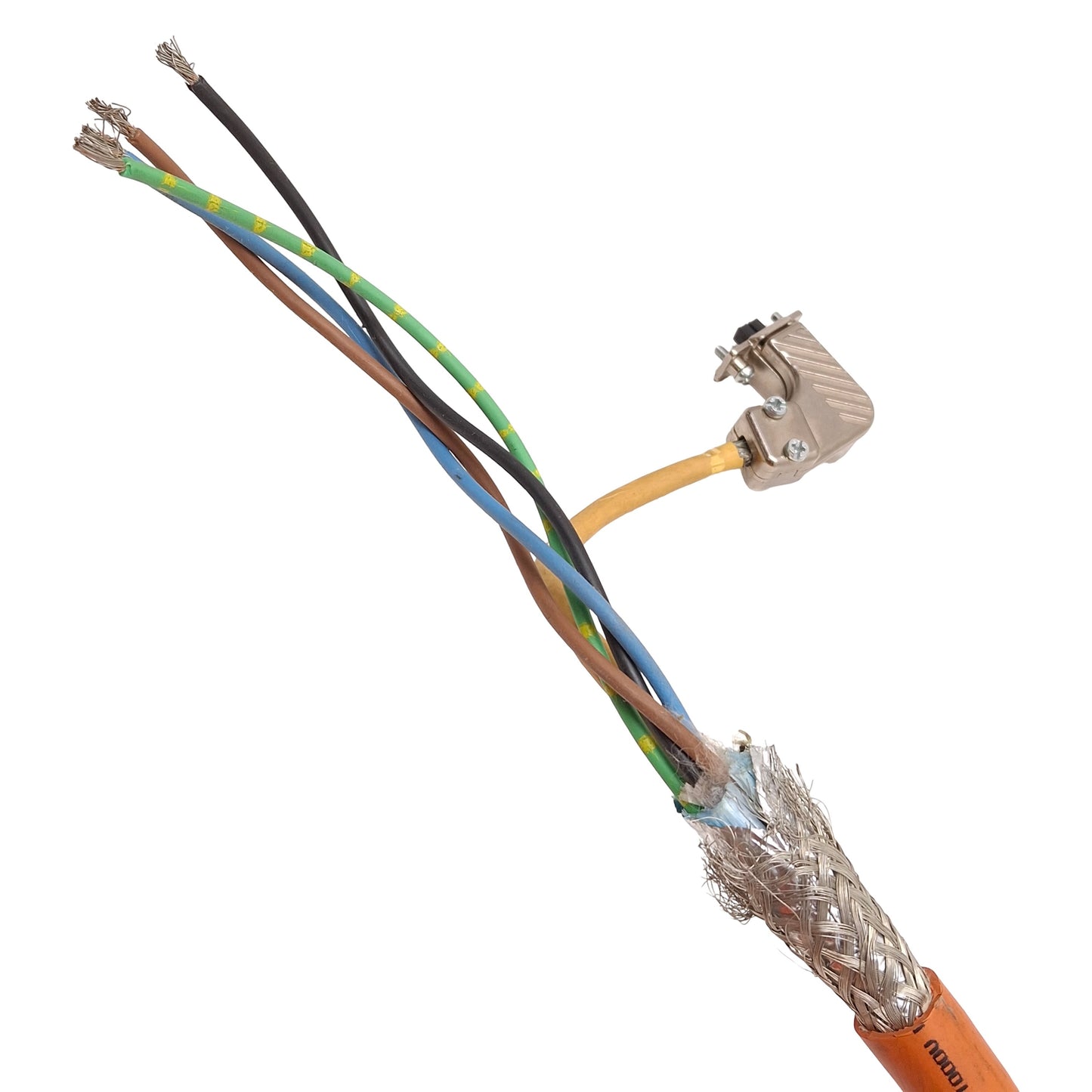 Used Allen Bradley 2090-CSWM1DF-14AA09 Kinetix Single Motor Power/Feedback Cable, 9m