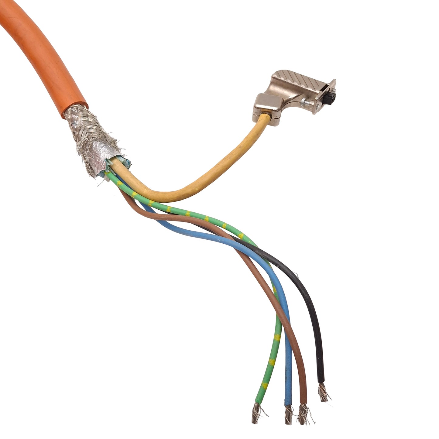 Used Allen Bradley 2090-CSWM1DF-14AA09 Kinetix Single Motor Power/Feedback Cable, 9m
