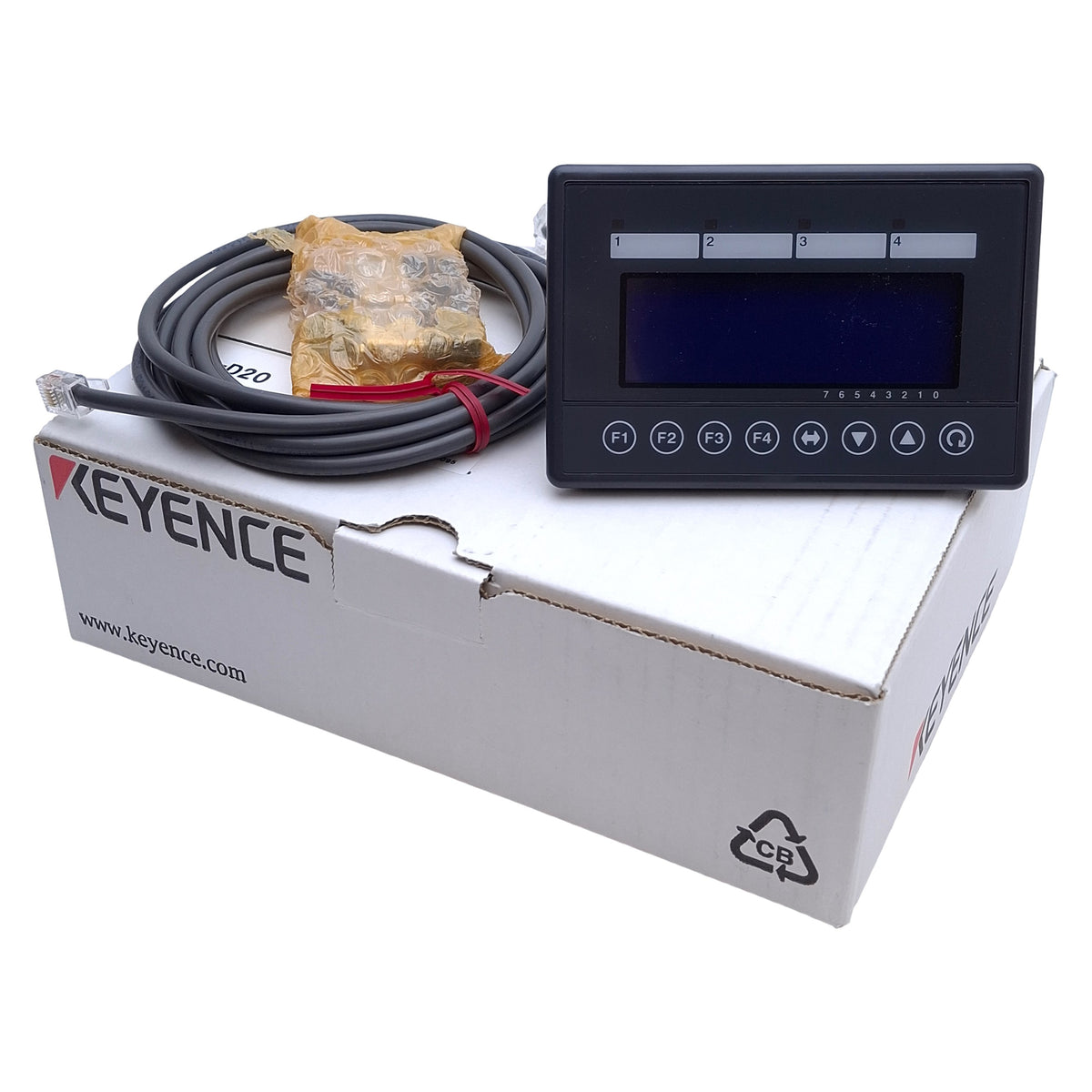 New – Open box Keyence KV-D20 Operator Interface Panel for KV Series, RJ12 Connector