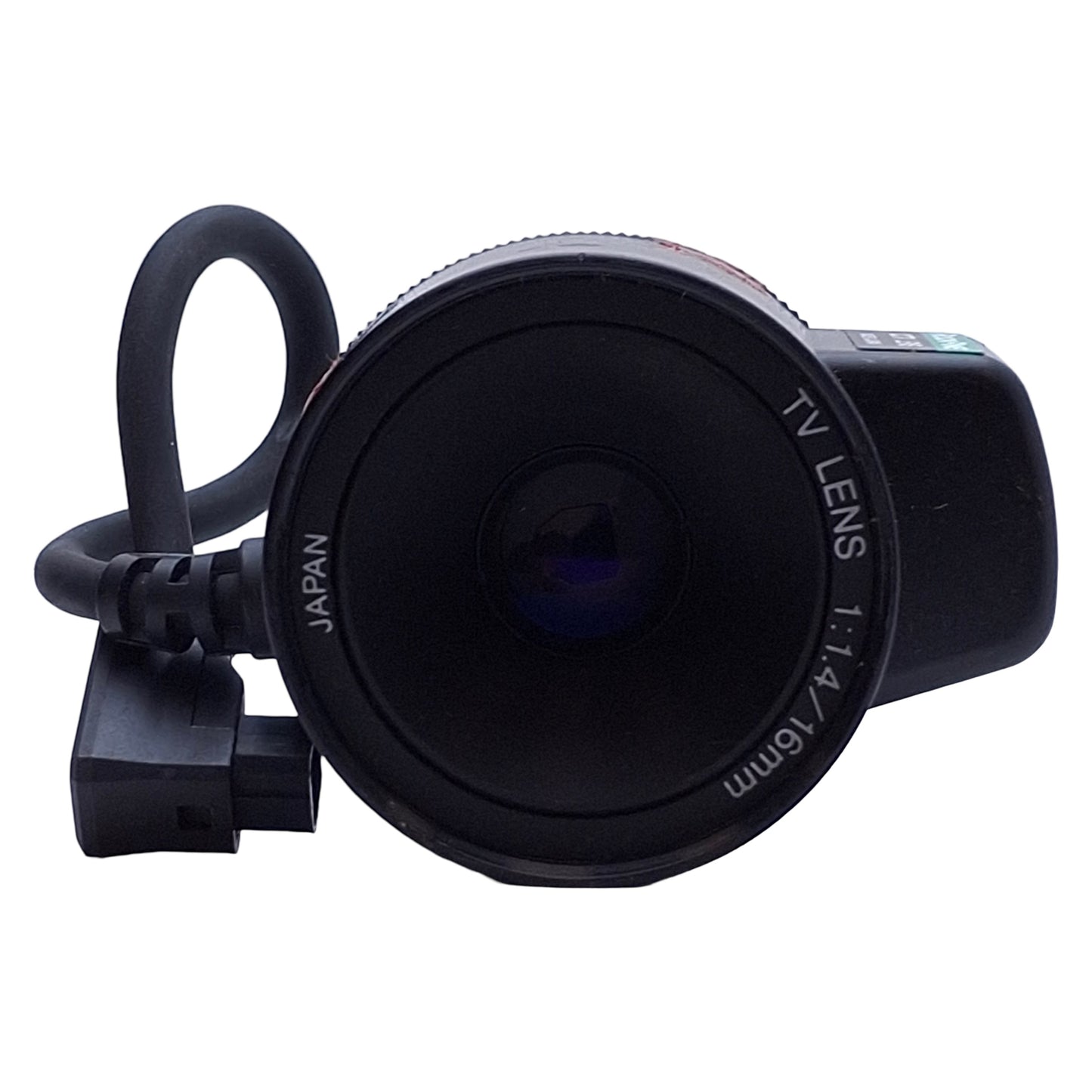 Used RockPine AM1614CA CCTV Lens 8-16VDC, 16mm Focal Length, 4-Pin Connector, C-Mount