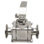 Used SVF SB76666ATTREP CleanFLOW Ball Valve, 1in Sanitary, 1500psi, Stainless Steel