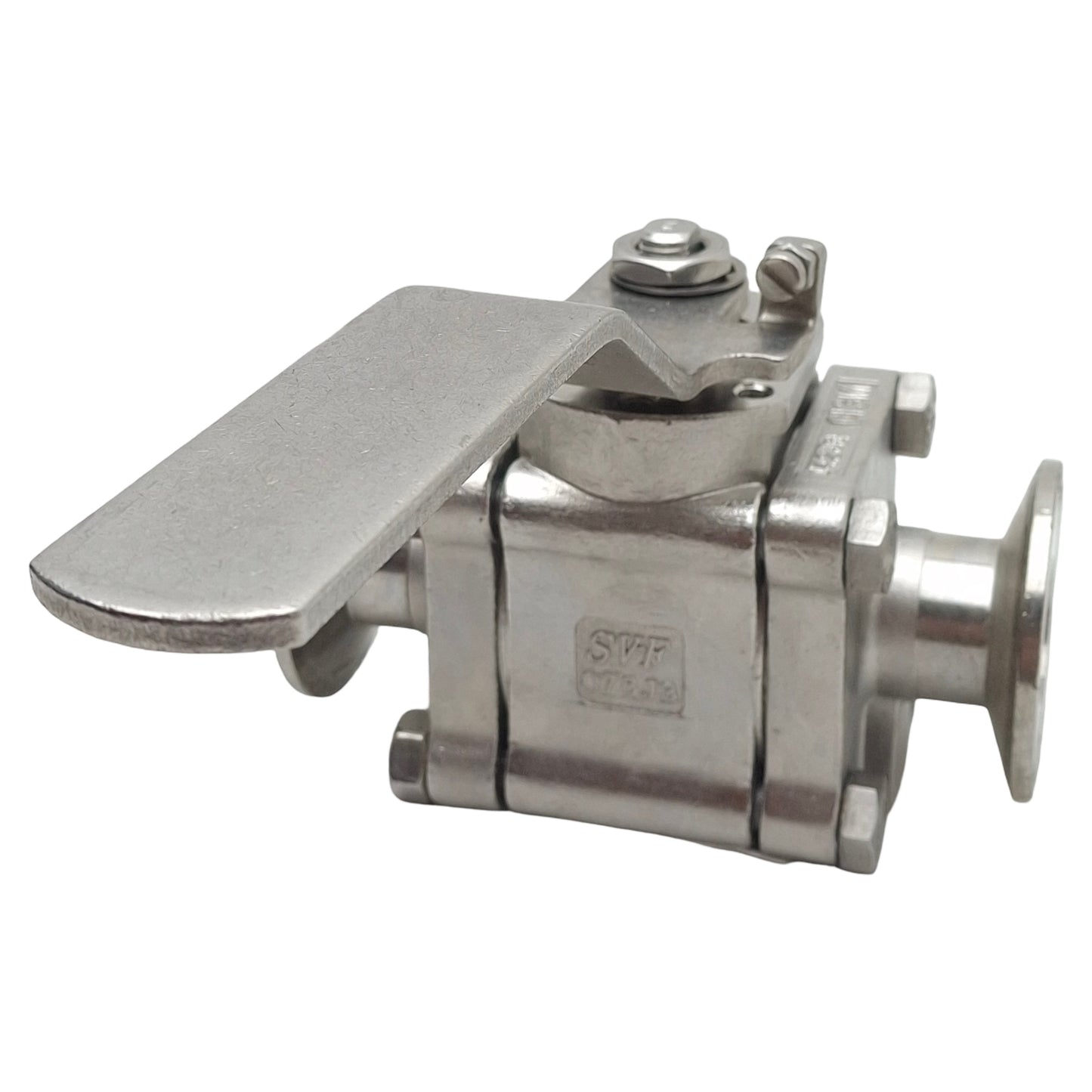 Used SVF SB76666ATTREP CleanFLOW Ball Valve, 1in Sanitary, 1500psi, Stainless Steel