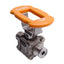 Used Swagelok SS-63TTS8 Stainless Steel 3-Piece Ball Valve, 1/2in Sanitary, 300 psig