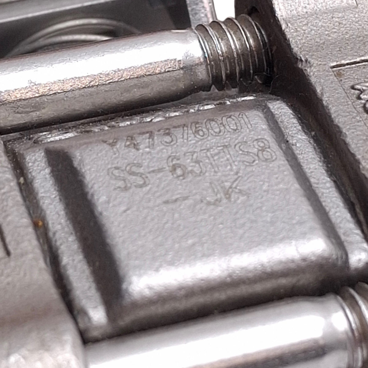 Used Swagelok SS-63TTS8 Stainless Steel 3-Piece Ball Valve, 1/2in Sanitary, 300 psig