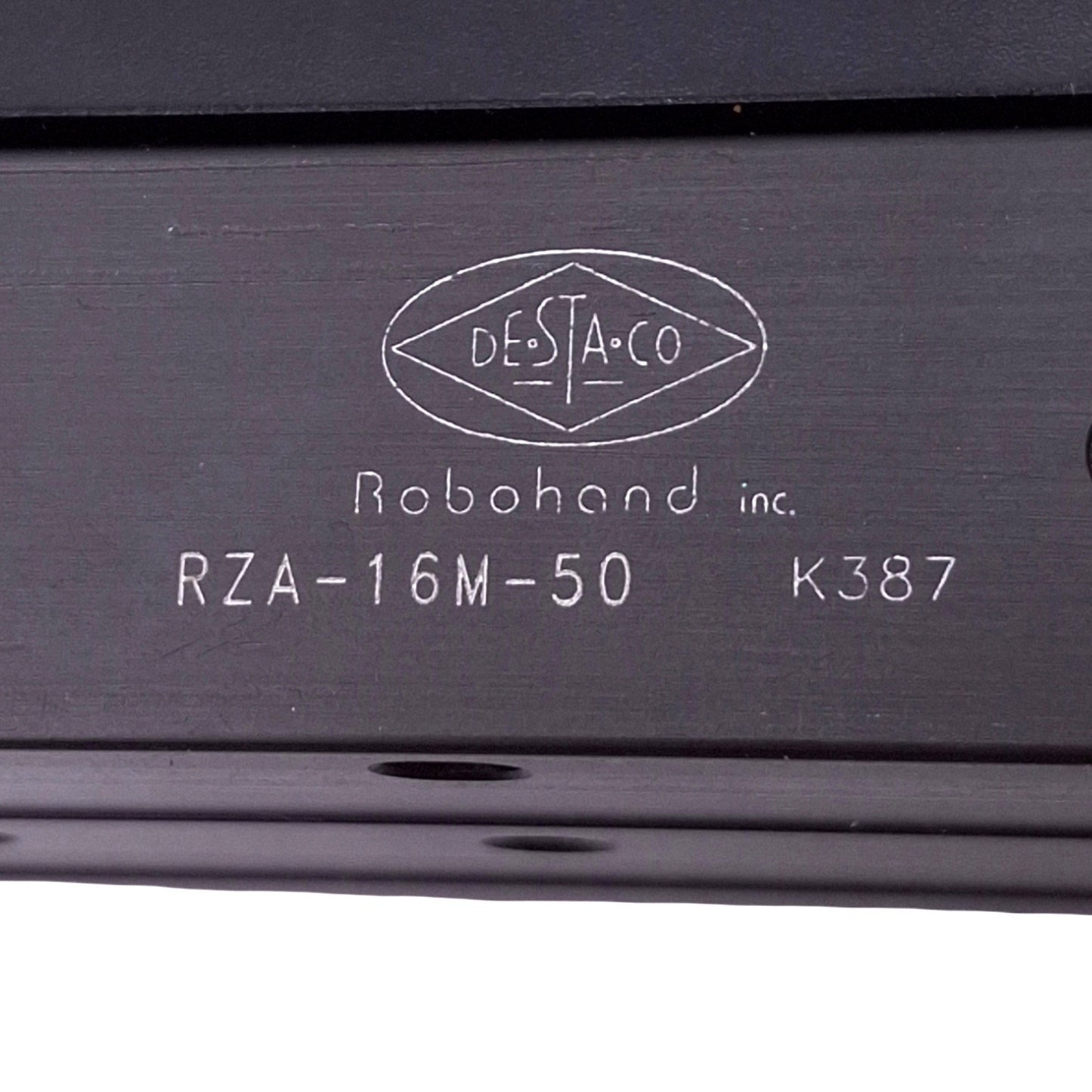 New DESTACO Robohand RZA-16M-50 Air Slide Table, 16mm Bore, 50mm Stroke, M5, 100psi