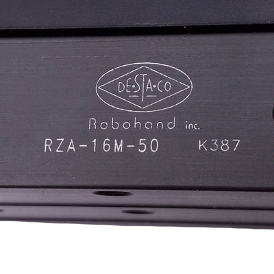 New DESTACO Robohand RZA-16M-50 Air Slide Table, 16mm Bore, 50mm Stroke, M5, 100psi