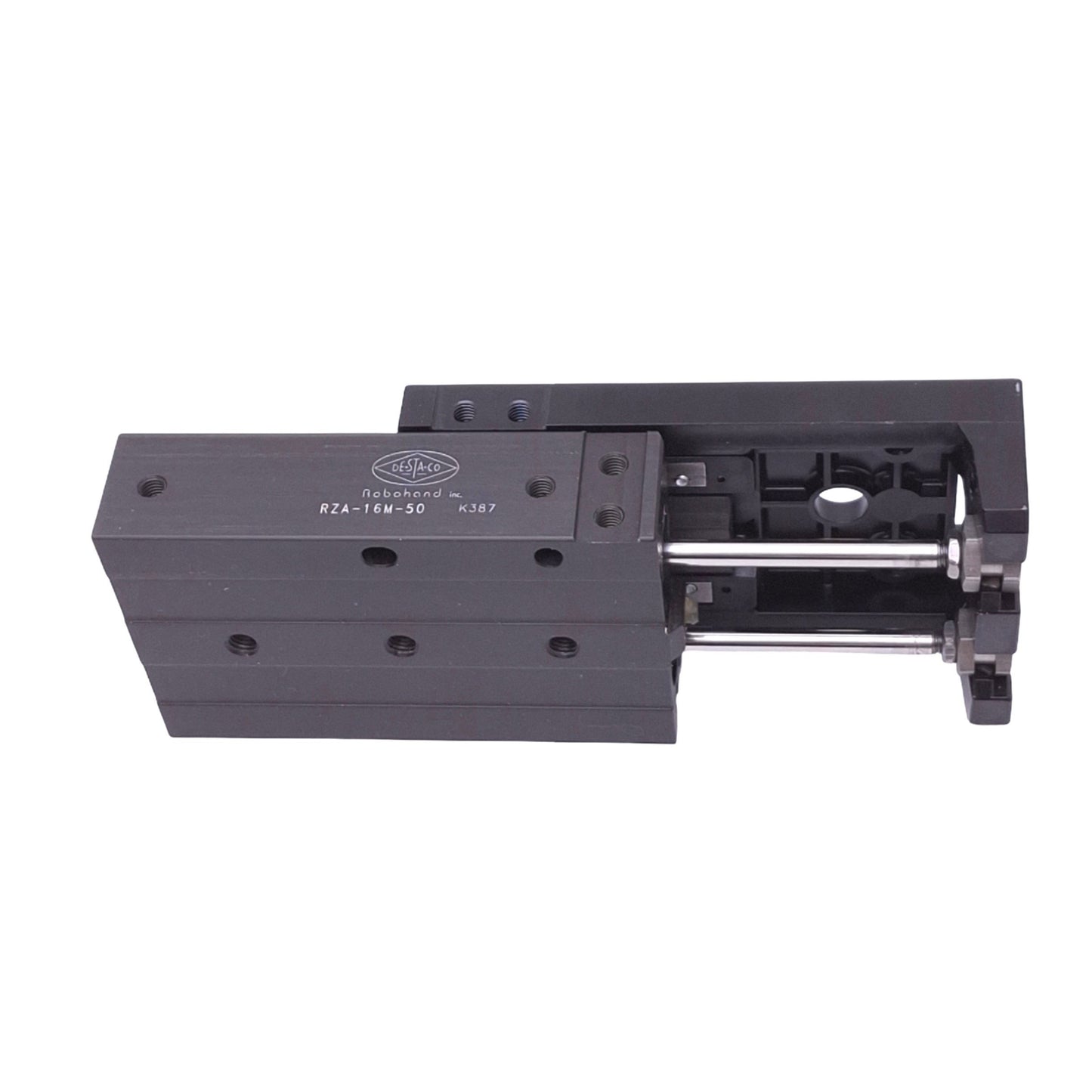 New DESTACO Robohand RZA-16M-50 Air Slide Table, 16mm Bore, 50mm Stroke, M5, 100psi