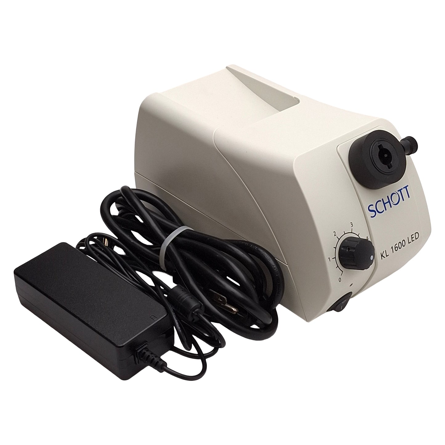 Used Schott KL 1600 LED Fiber Optic Light Source, White 5600K, ø10mm Output, 24VDC
