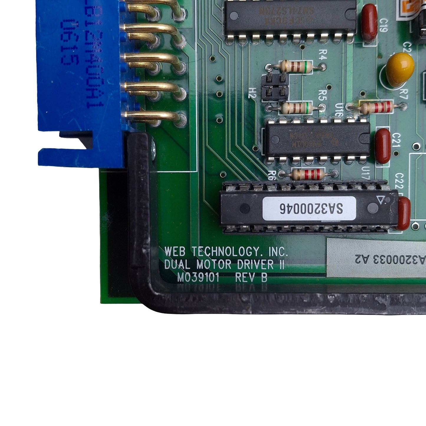 Used Web Technology Inc M039101 Dual Servo Motor Driver II Board