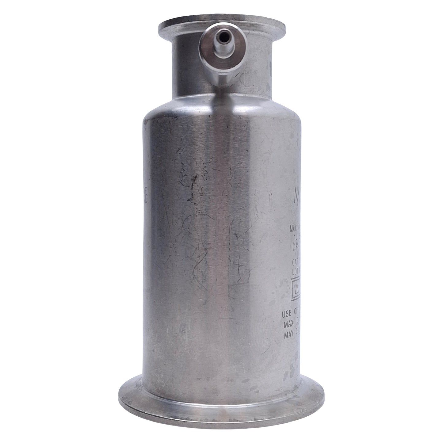 Used Millipore HP01PPVN0 Optiseal In-Line Cartridge Housing 1-1/2" Tri-Clamp Inlet