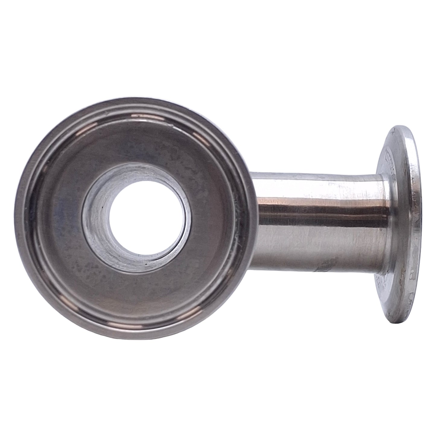 Used Stainless Steel Sanitary Tri-Clamp Tee Fitting 5.25in x 3.1in, 1in Tri-Clamp