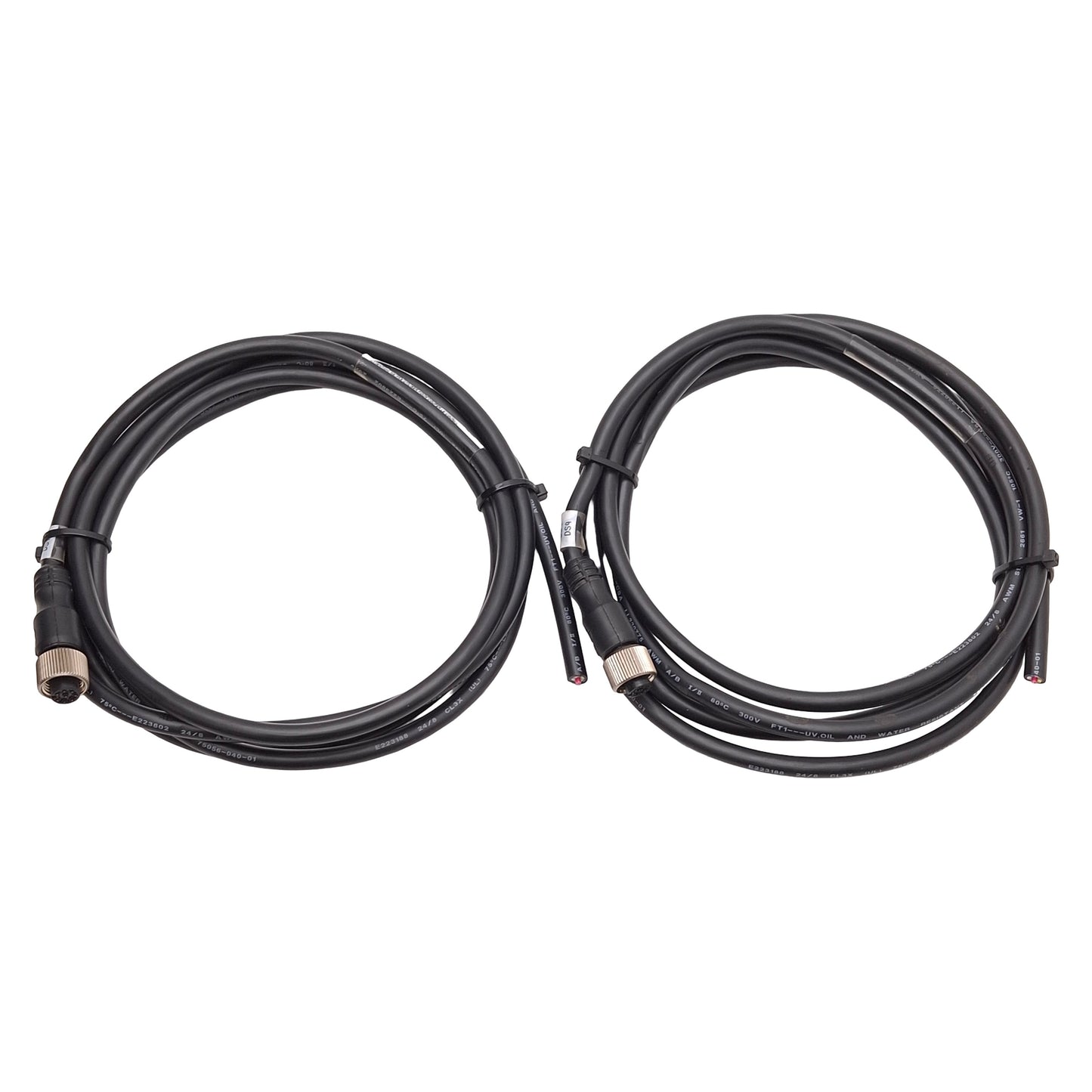 Used Lot of 2 Allen Bradley 889D-F8AB-10 Cordset, 30VAC/DC 2A M12 8-Pin QD Female 6ft
