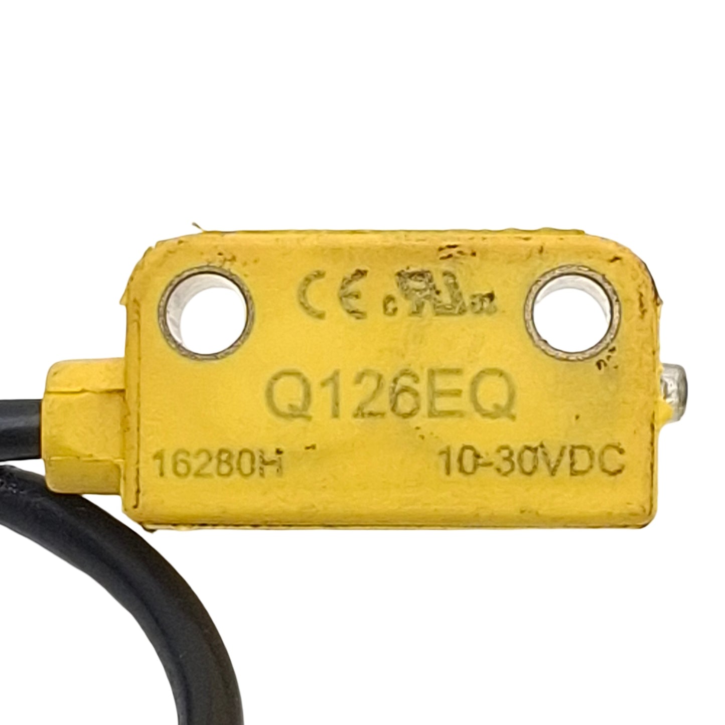 Used Banner Q126EQ 72141 Photoelectric Sensor, 2m Range, 10-30VDC, 4-Pin M8 Male, 6in