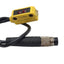 Used Banner Q12RB6RQ Photoelectric Sensor, PNP/NPN, 2m Range, 10-30VDC, 4-Pin M8, 6in