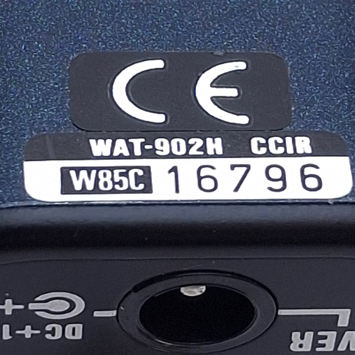 Used Watec WAT-902H CCIR Monochrome Camera 1/2" CCD Image Sensor, CS-Mount, 12VDC