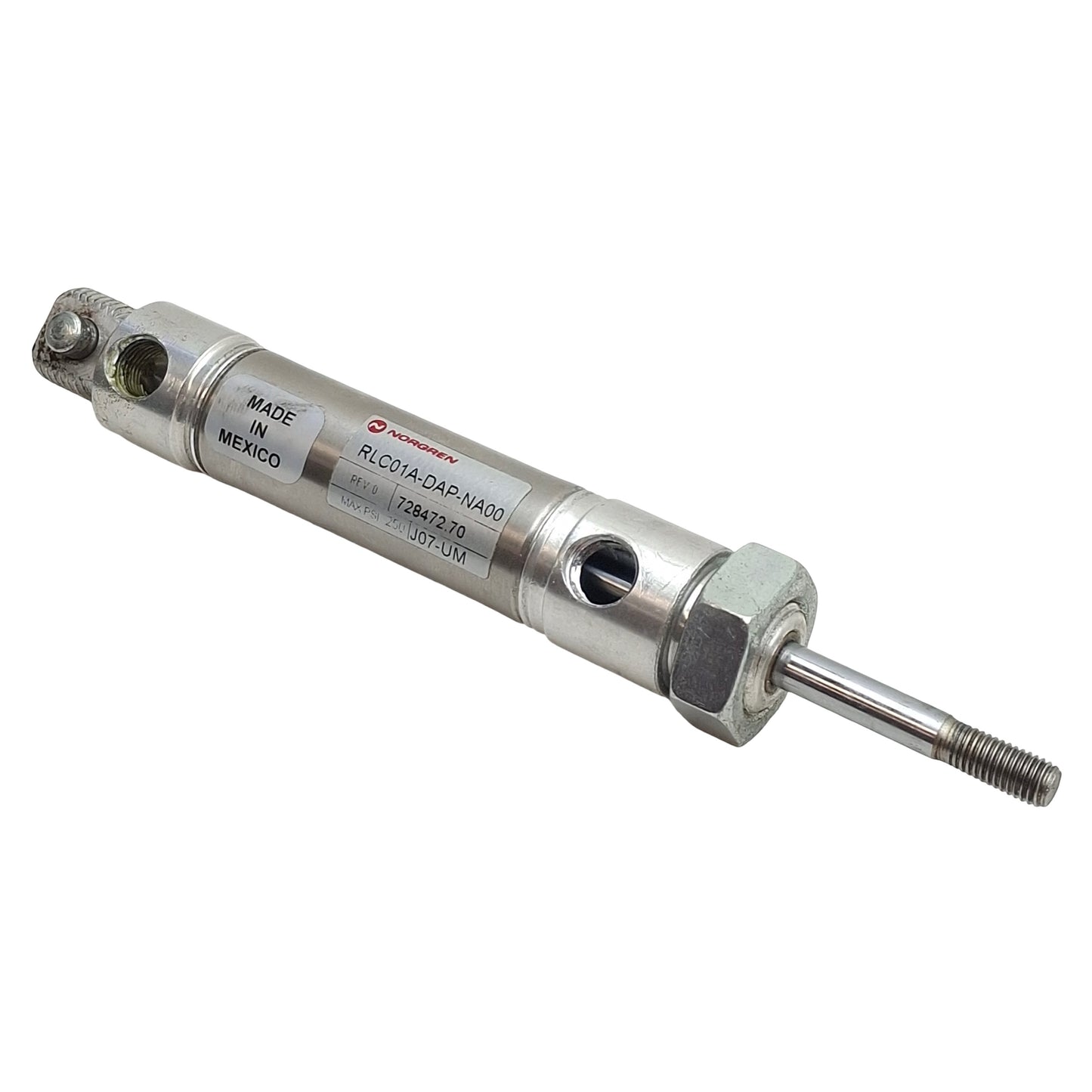 Used Norgren RLC01A-DAP-NA00 Pneumatic Cylinder, ø3/4in Bore, 1in Stroke, 1/8in NPT