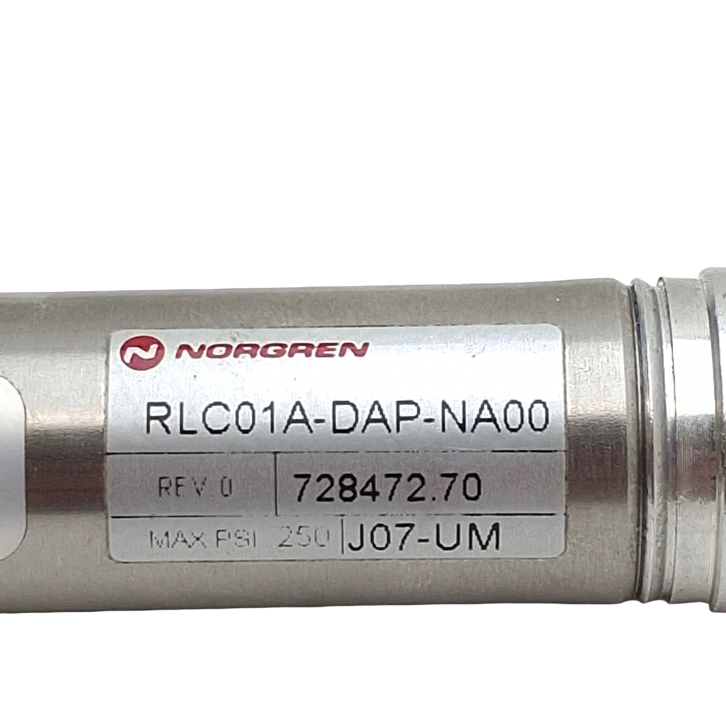 Used Norgren RLC01A-DAP-NA00 Pneumatic Cylinder, ø3/4in Bore, 1in Stroke, 1/8in NPT