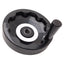 Used Elesa Solid Handwheel w/ Fold-Away Handle, ø150mm OD, ø5/8in Bore, Black
