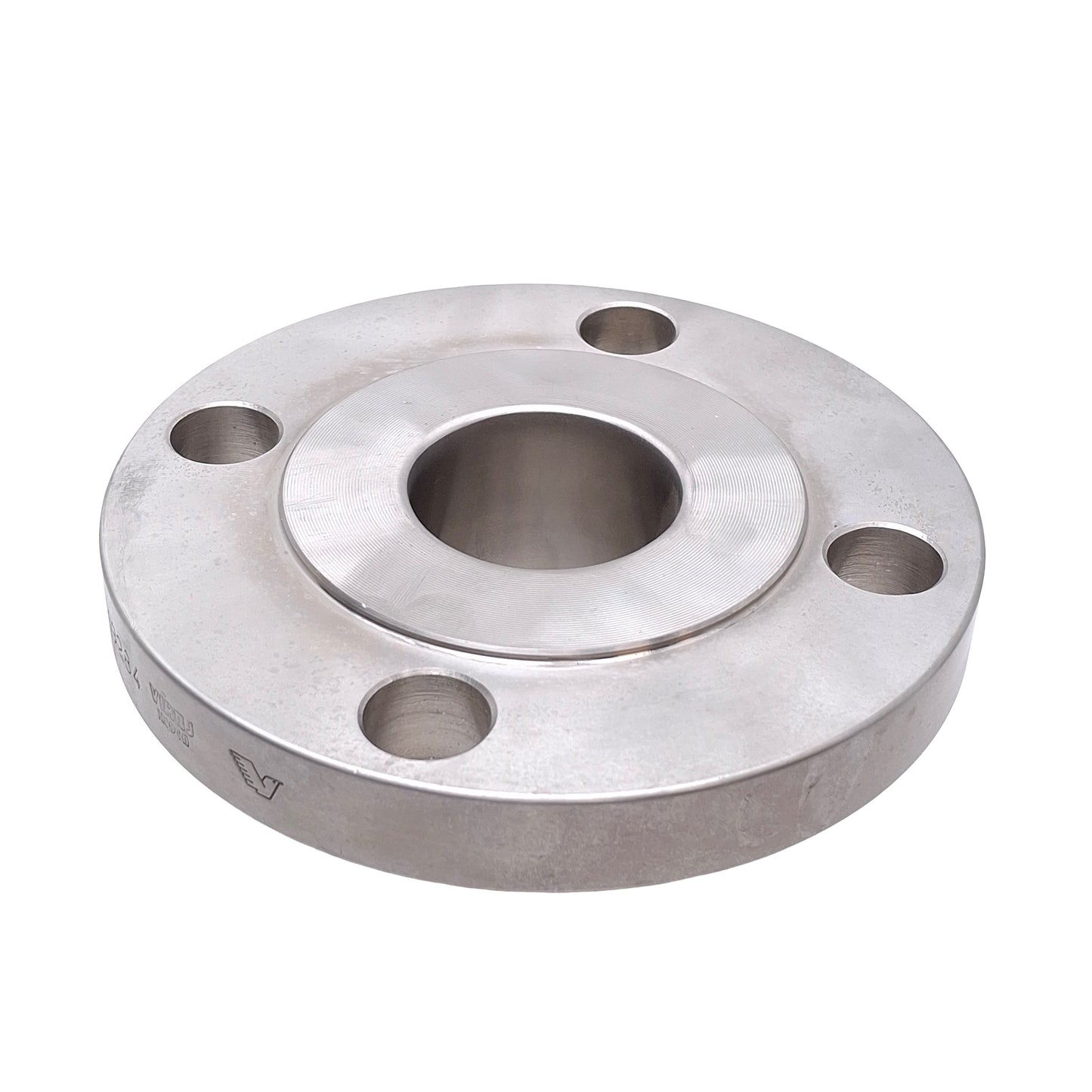 Used Viraj 2 150LB B16 A/SA182 Sanitary Flange Adapter, Bolt Flange to 2in Sanitary