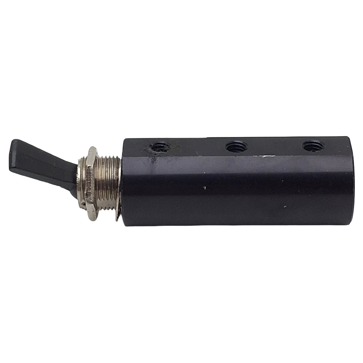 Used Pneumadyne HP45-100-DT Detented Toggle Air Control Valve, 4-Way, 5-Port, #10-32