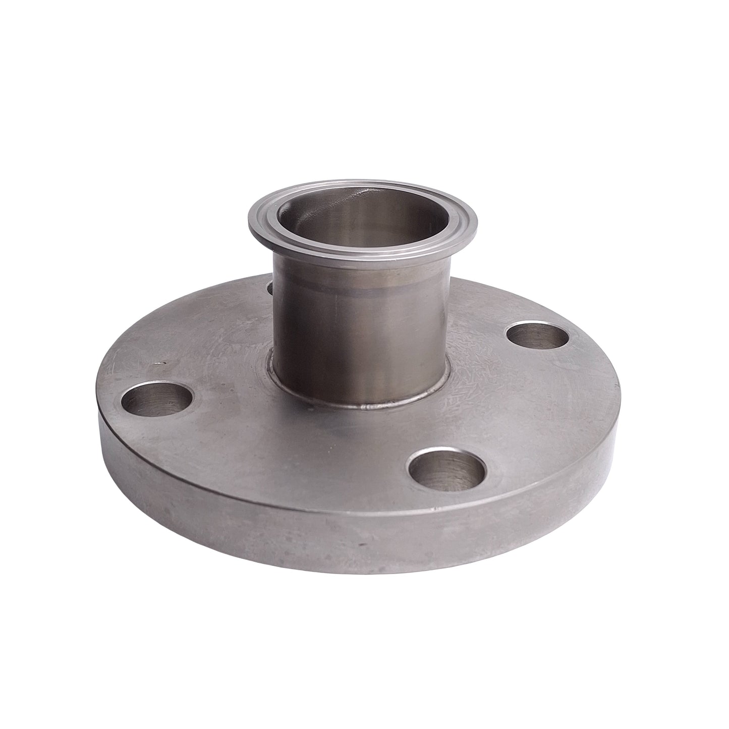 Used Shinsei SA A182 B16.5 150 2 Sanitary Flange Adapter, Bolt Flange to 2in Sanitary